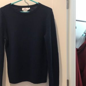 Vineyard Vines with cashmere size M crew neck sweater navy blue